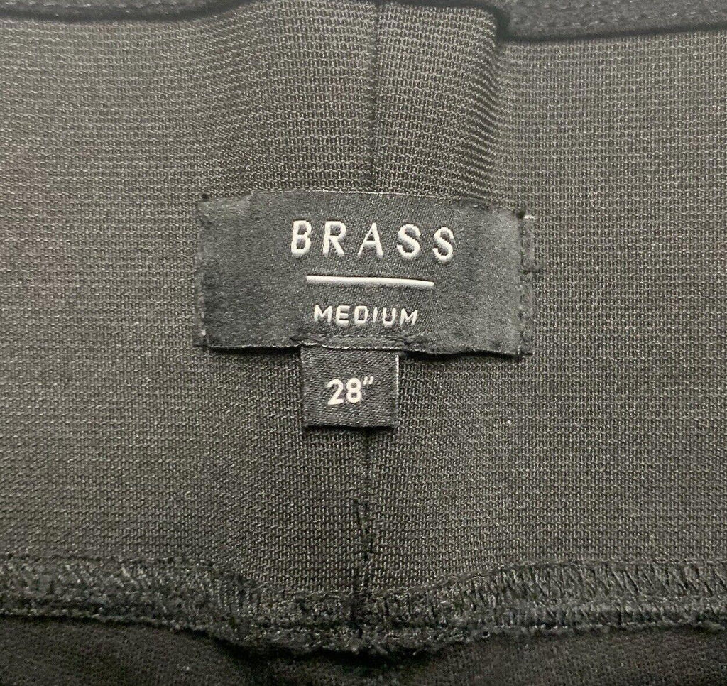 Brass Women's Medium 28” Black Pull-on Elastic Waistband
