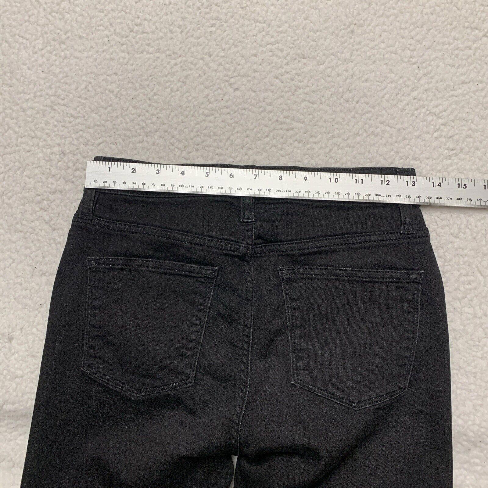 J.Crew Women Size 27 High Rise Skinny Jeans Black  Stretch
