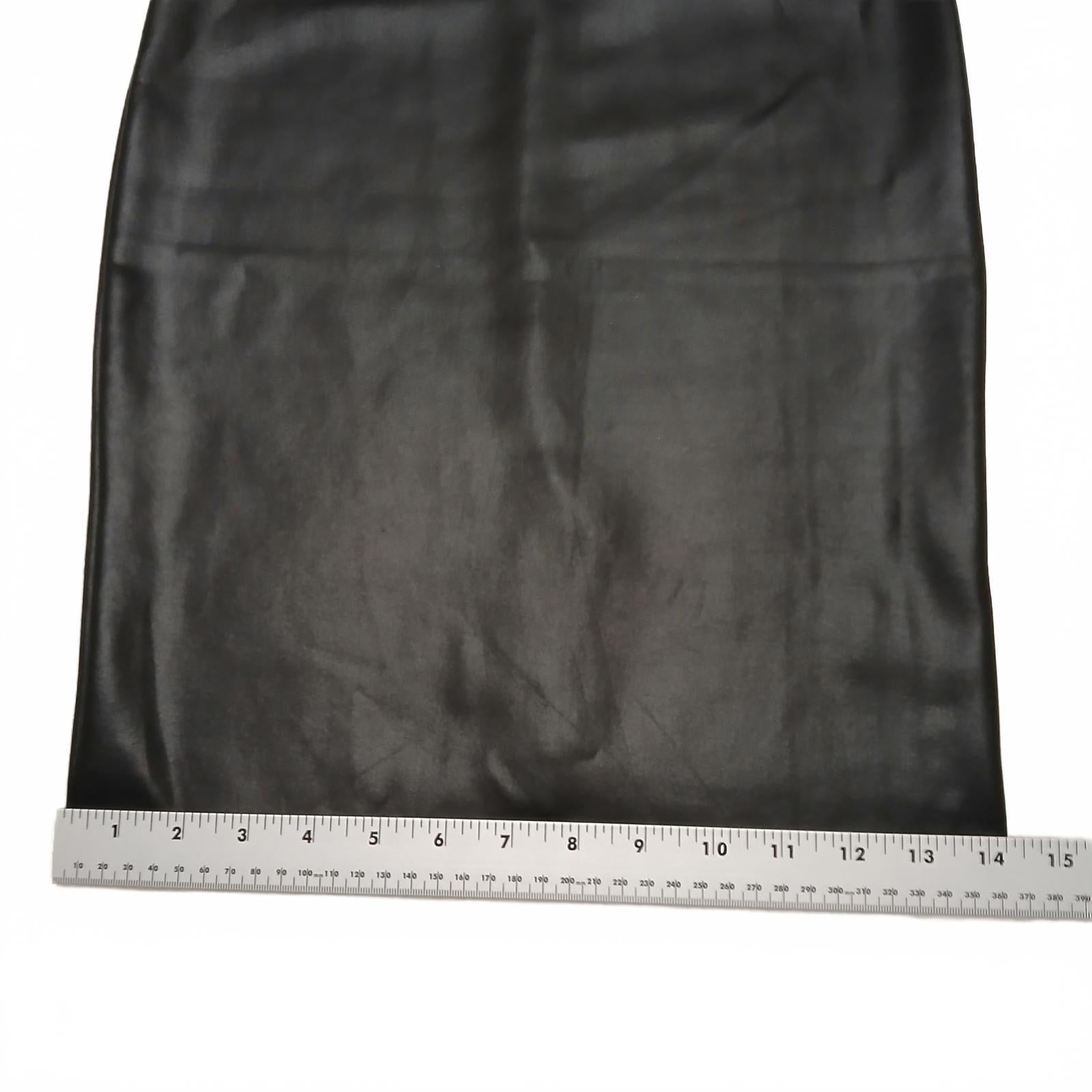 Charlotte Russe Womens Small Black Faux Leather Pencil Skirt