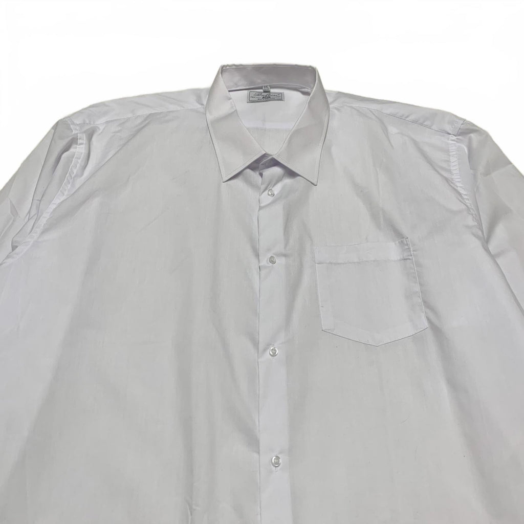 Boltini Men's 4XL White Classic Fit Button Dress Shirt 20-20.5