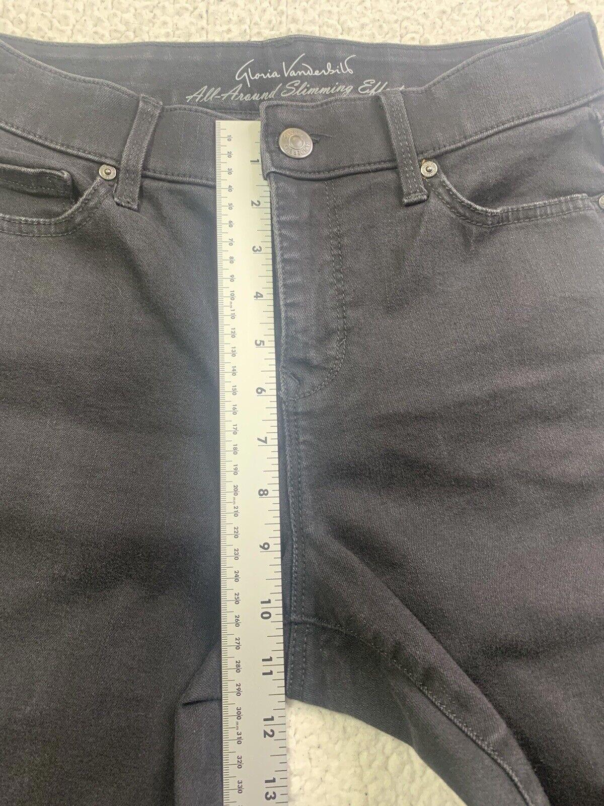 Gloria Vanderbilt Jeans Women's Sz 6 Black Curvy Skinny