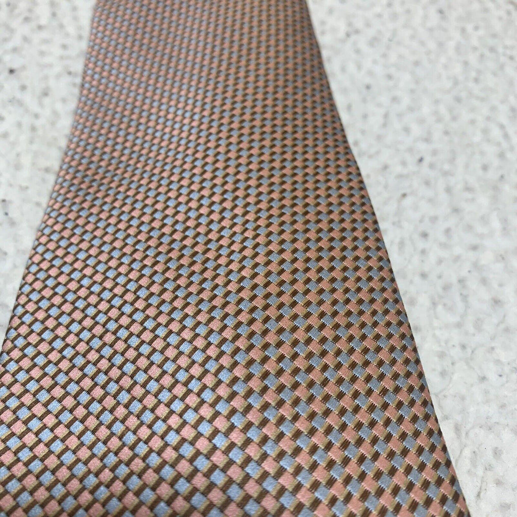 Laurant Bennet Milano Men's Tie Peach Blue Brown