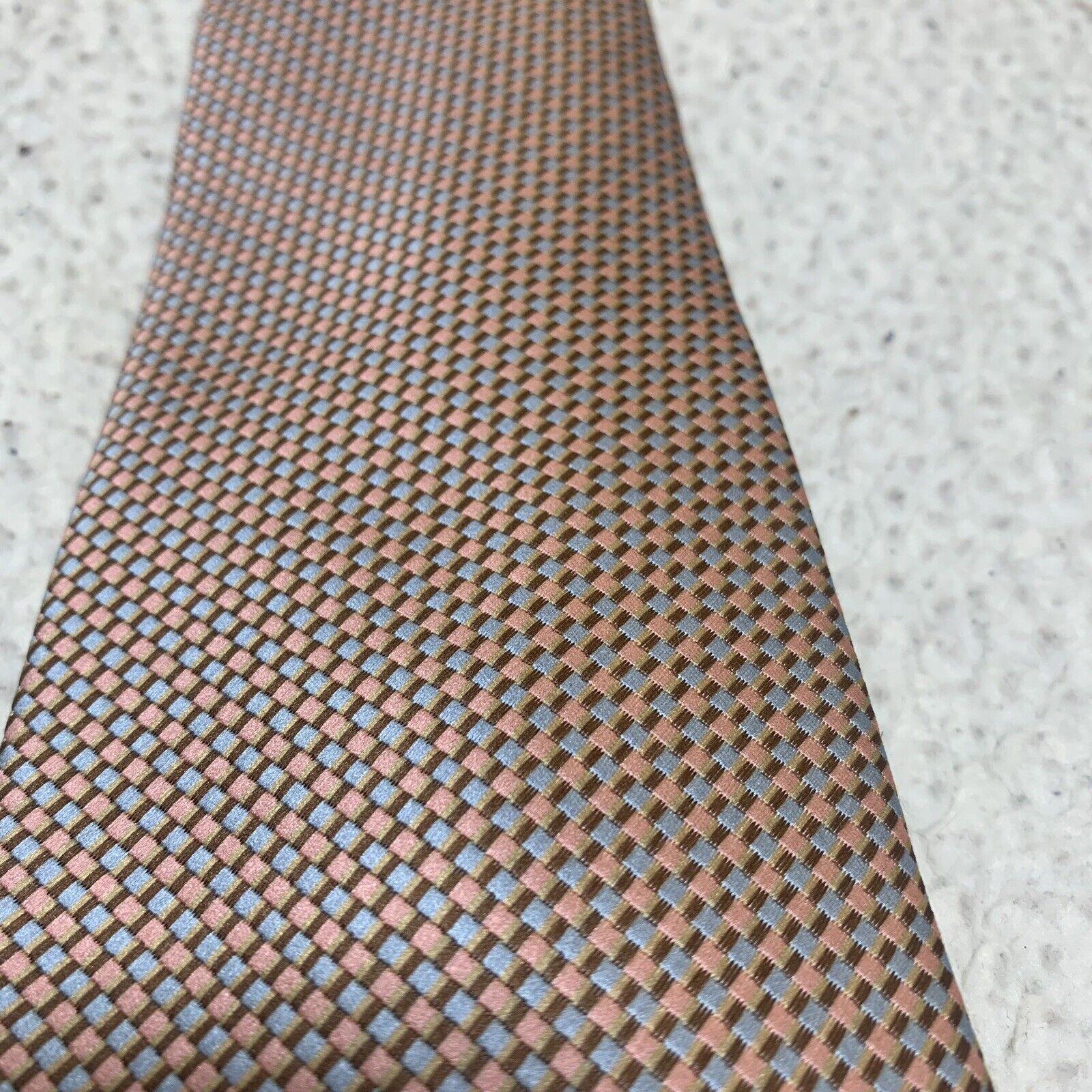 Laurant Bennet Milano Men's Tie Peach Blue Brown