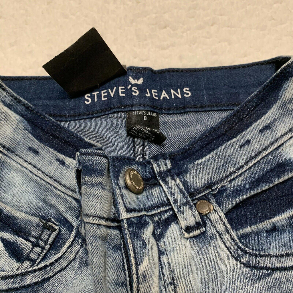 Steves Jeans Boys Size 8 Skinny Fit Blue Stretch Maximum Comfort Denim