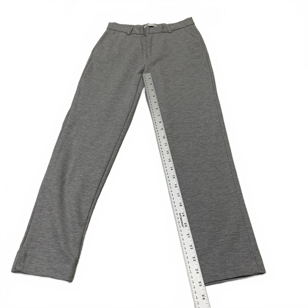 Zara Boys Size 11-12 Gray Straight-Leg Pants Turkey W24X25L