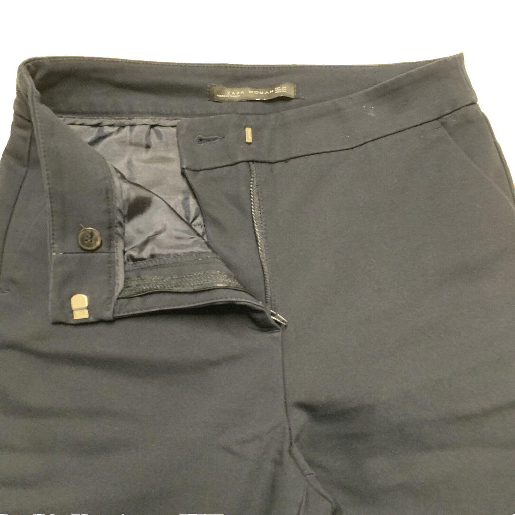 Zara Dress Pants Women’s Size 4 Dark Navy Blue Straight Leg