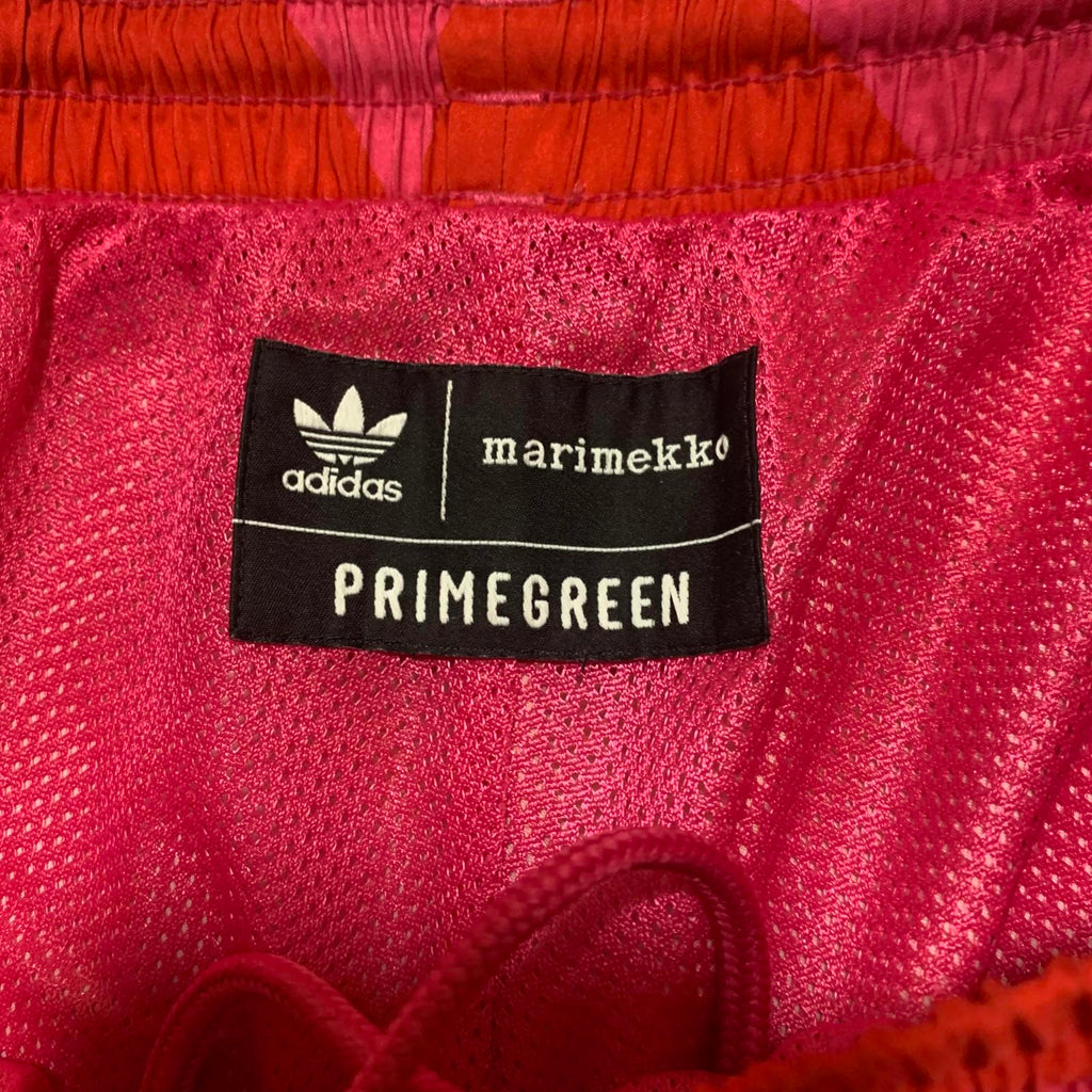 Adidas Marimekko Primegreen Womens Size 8-10 Estimated Red Fuchsian Track Pants