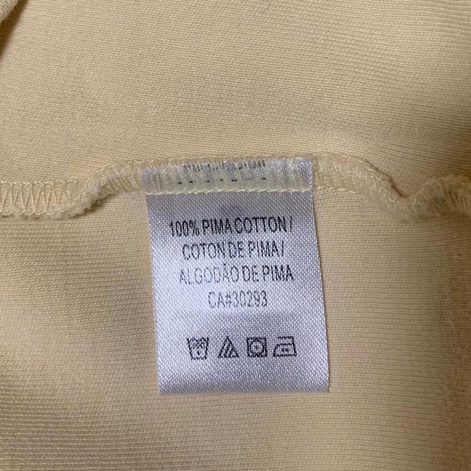 Fairway & Greene Men's Size L Beige Yellow Sleeveless Vest Zip Pima Cotton Peru