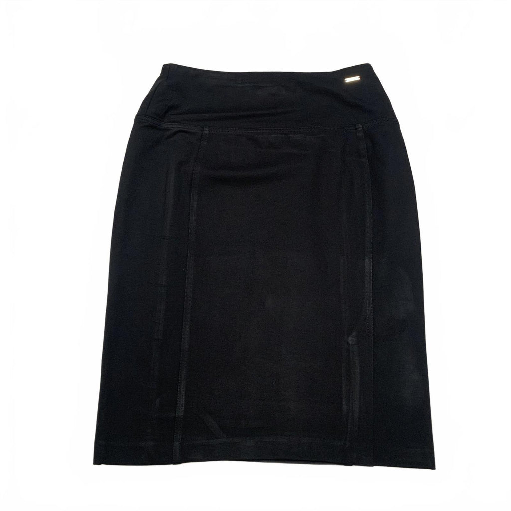 Ivanka Trump Womens Black Elegant Pencil Skirt Stretch 30" Waist Pull On