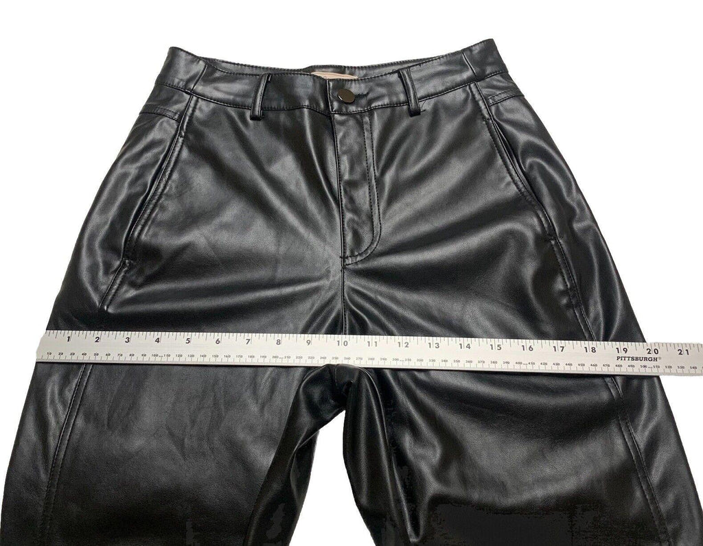 BCB Generation Women's Sz X-Small  Black Faux Leather Pant