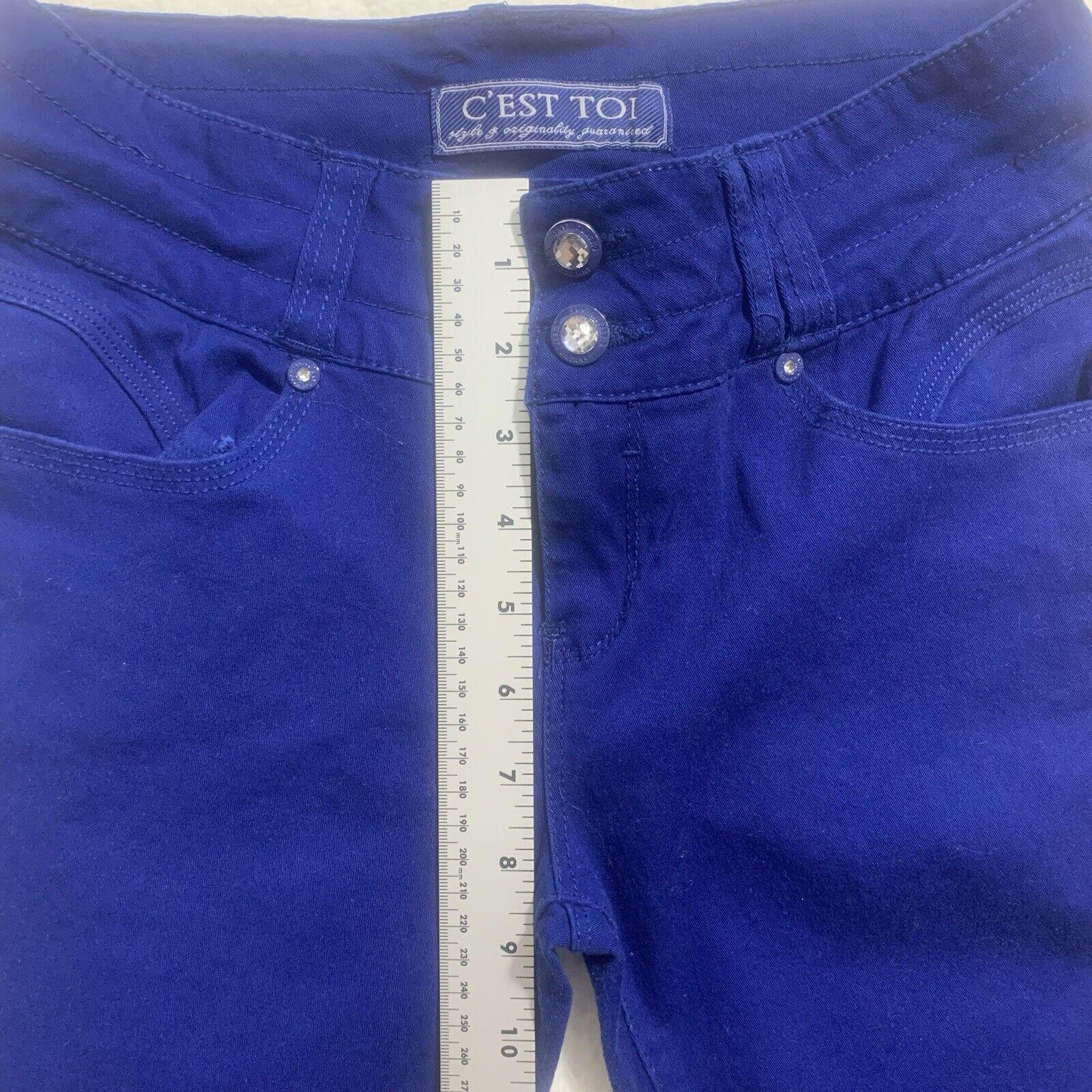 C est Toi Jeans Women’s Size 7  Blue Juniors Royal Denim