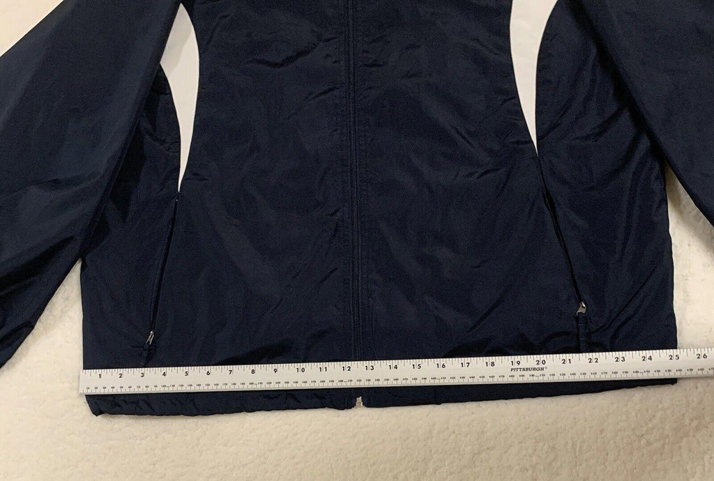 Holloway Lined Jacket Windbreaker Men's L Navy Sparta Ice Hockey Full Zip Up
