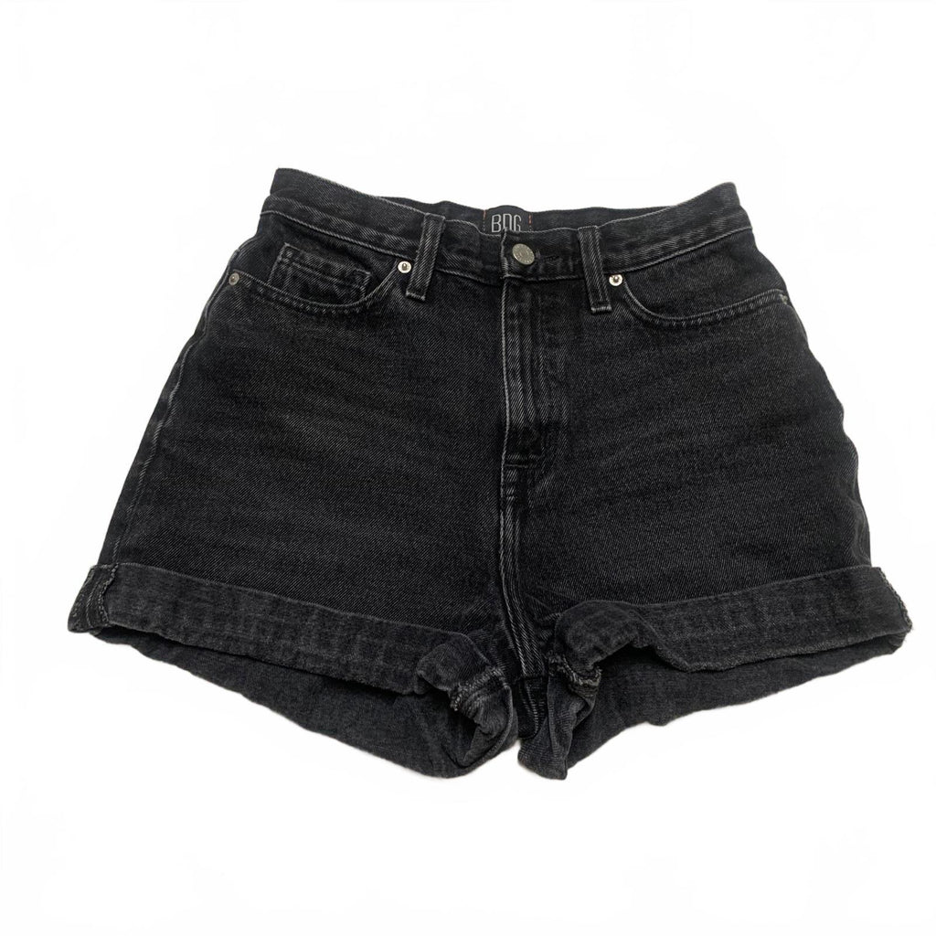 BDG Womens Size 25 Black Mom High-Rise Denim Shorts