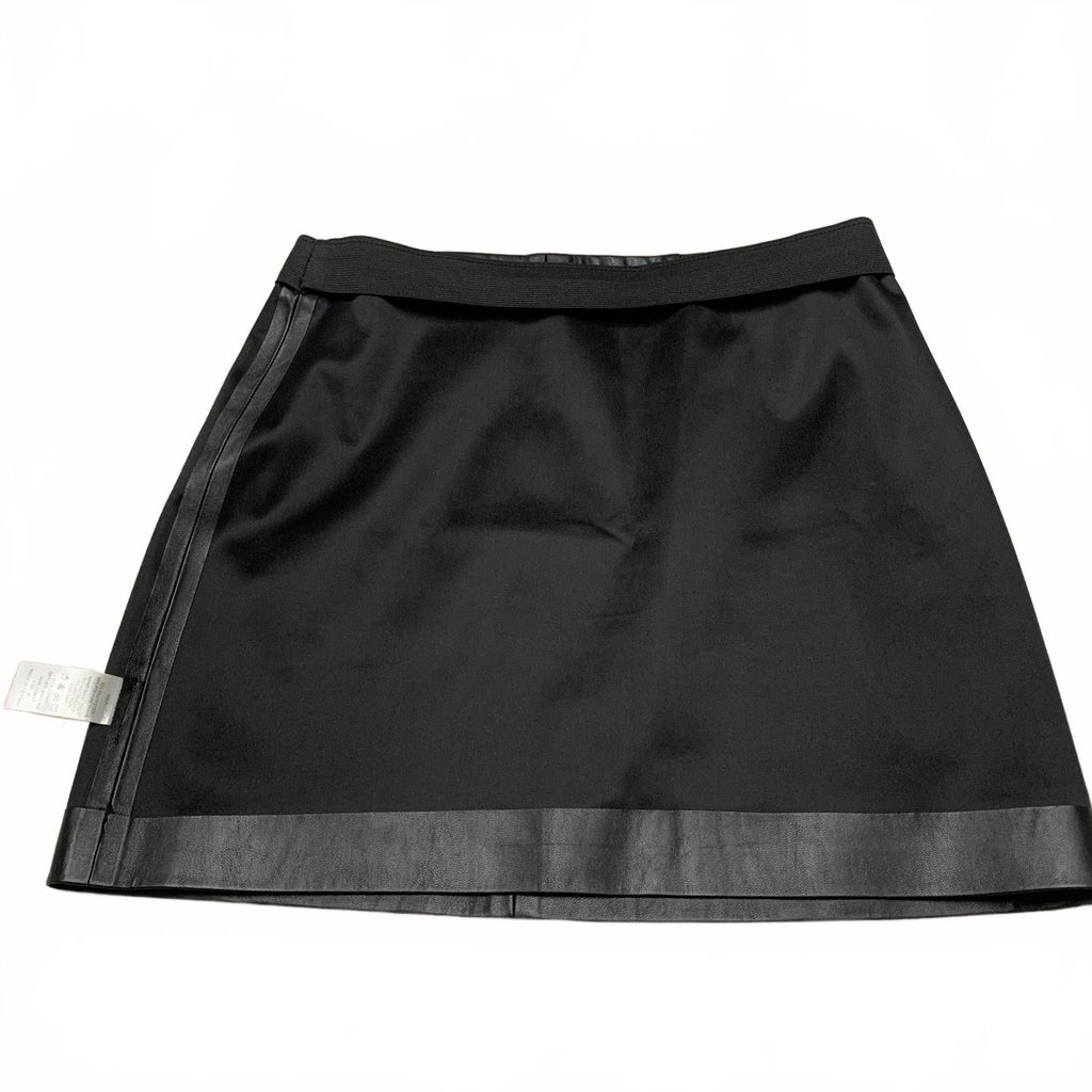 Shinestar Womens Size Medium Black Faux Leather Mini Skirt - Size M