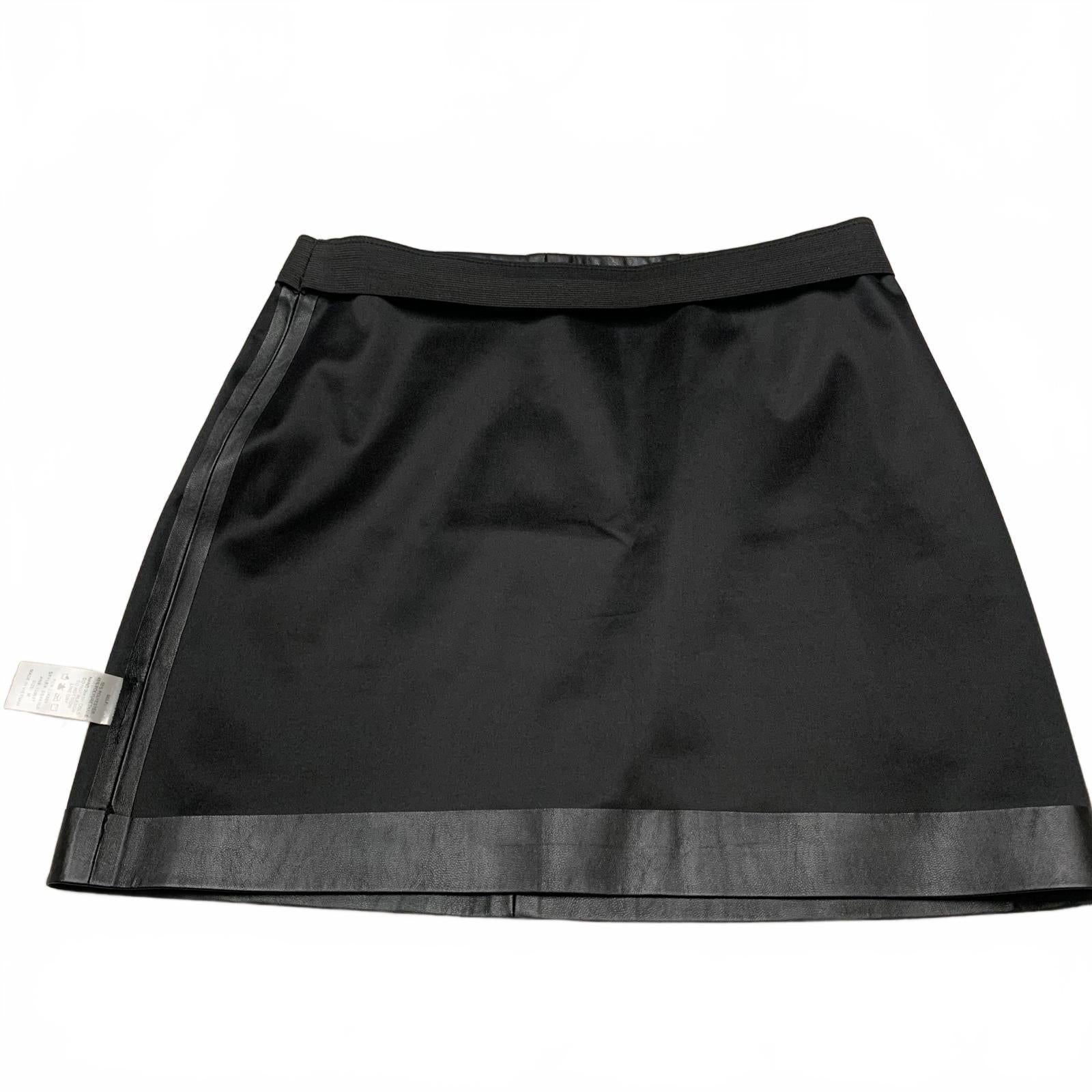 Shinestar Womens Size Medium Black Faux Leather Mini Skirt - Size M