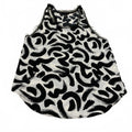 H&M Womens Size 8 Black White Abstract Print Women's Tank Top