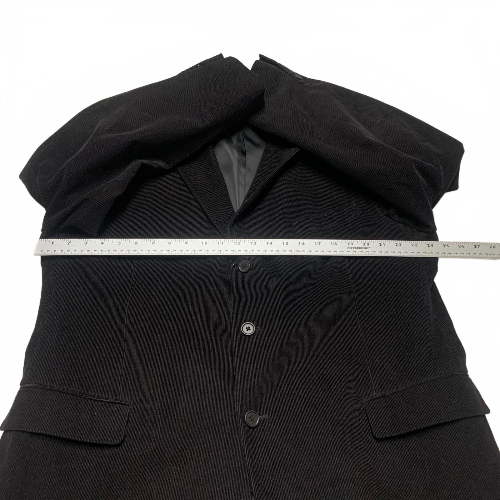 Linea Uomo Men's 48L Black Corduroy Blazer