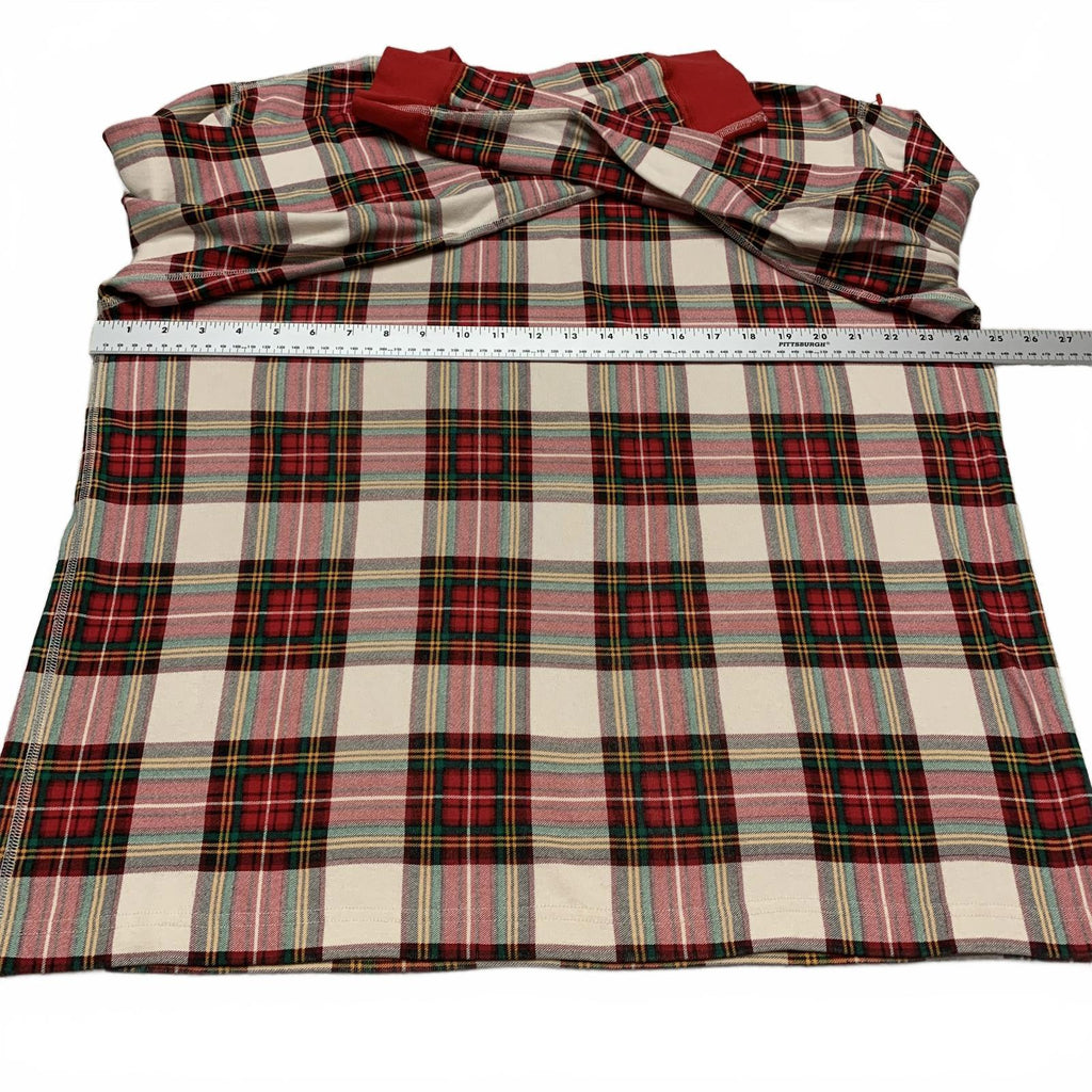 VTG Hanna Andersson Womens Size XXL Red Plaid Long Sleeve Shirt Organic Cotton