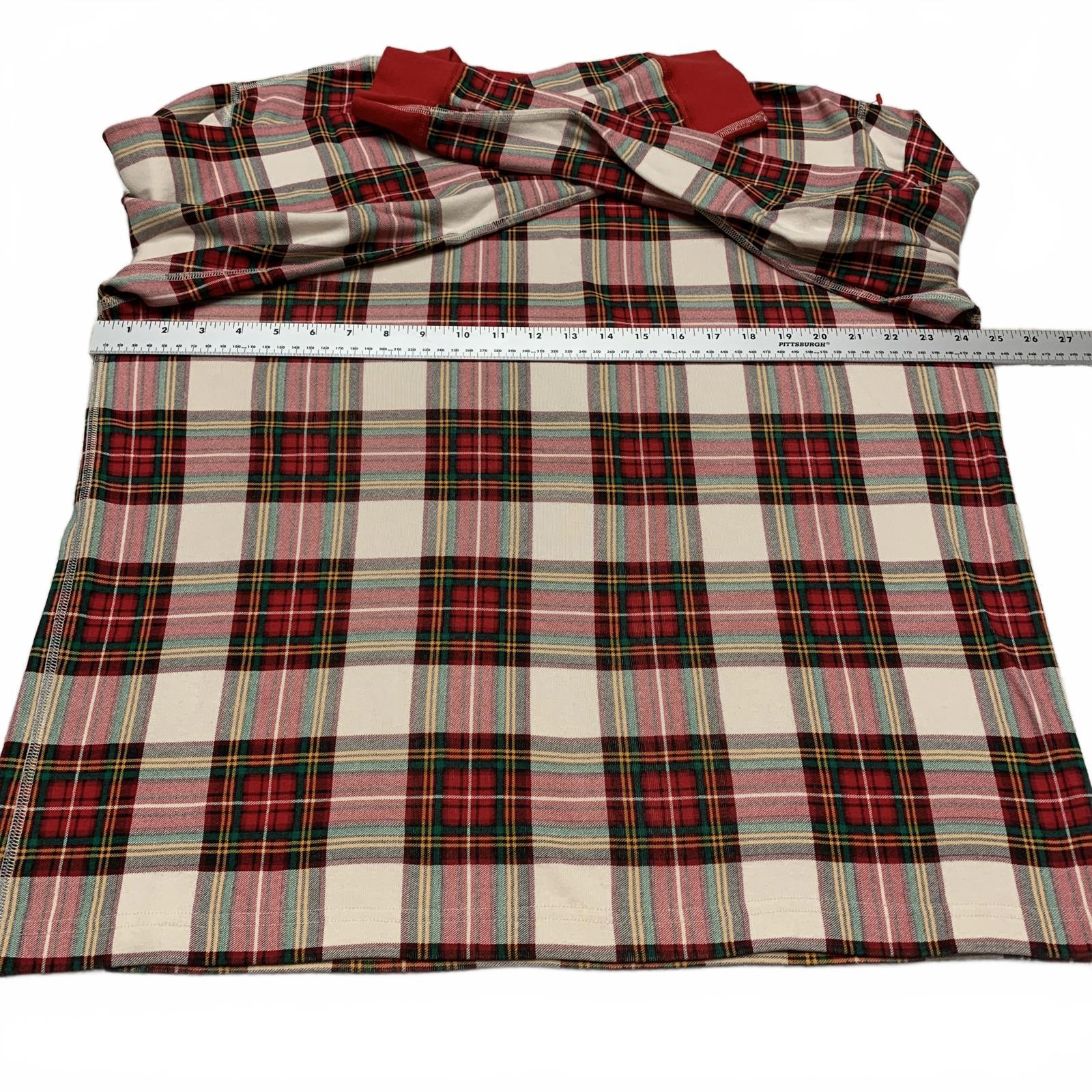 VTG Hanna Andersson Womens Size XXL Red Plaid Long Sleeve Shirt Organic Cotton