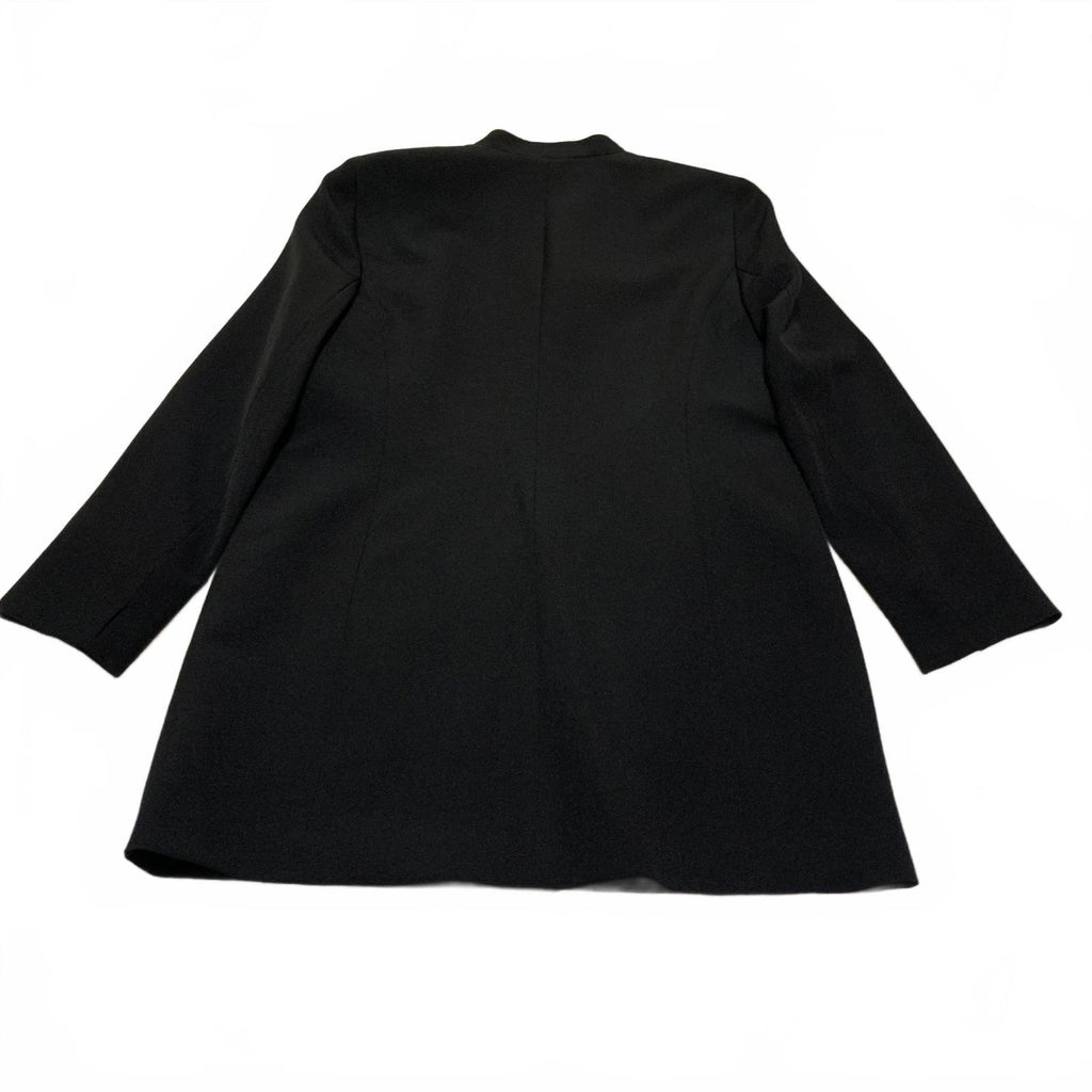 Kasper Women's Black Open Front Blazer Jacket Size 12 Lined Career Work Office