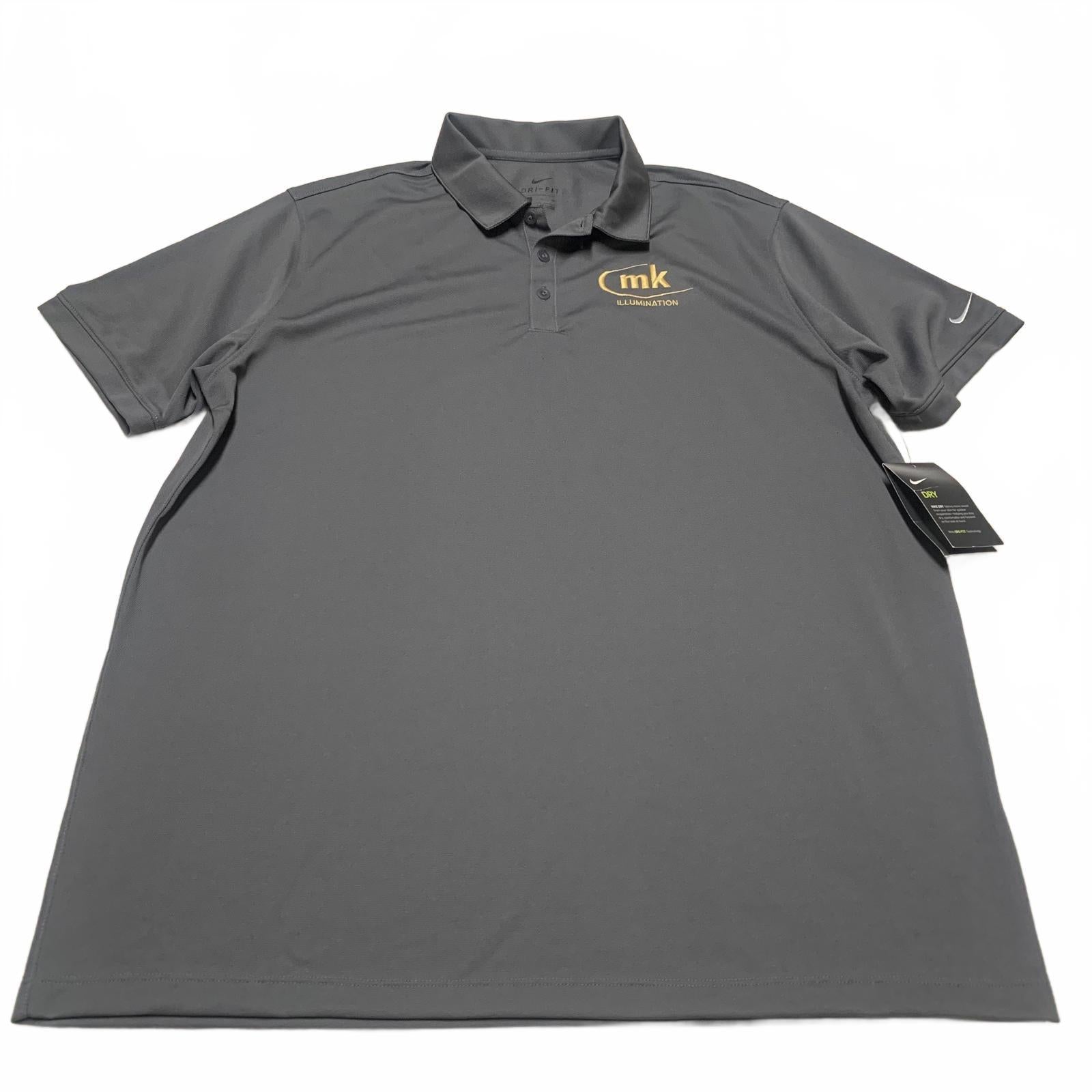 Nike Dri-FIT Gray Polo Shirt with MK Illumination Logo