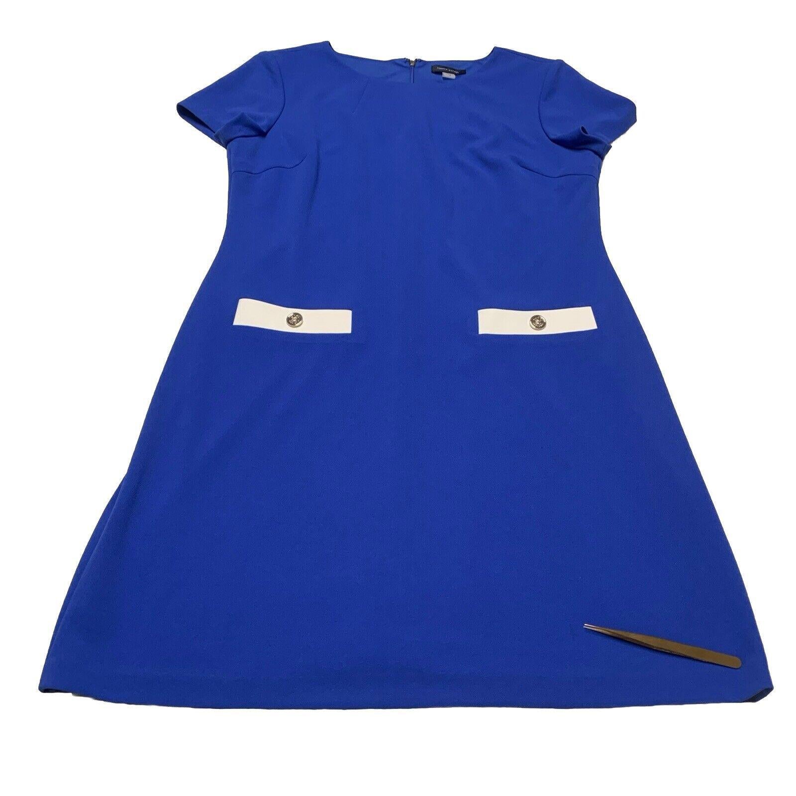 Tommy Hilfiger Women’s Size 14 Royal Blue Career Dress
