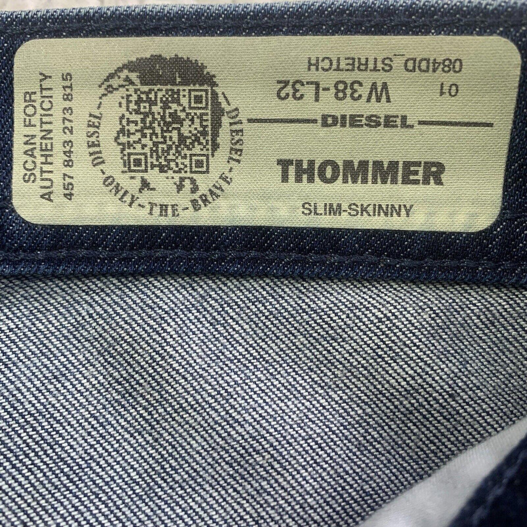 Men Diesel Thommer Jeans Size 38x32 Blue  Skinny 084DD