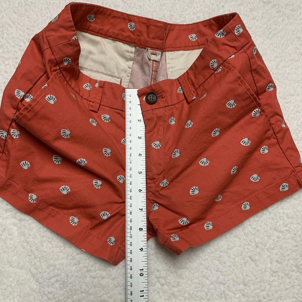 Uniqlo Shorts Sea Shell Print Shorts Size 2 Flat Front Coral