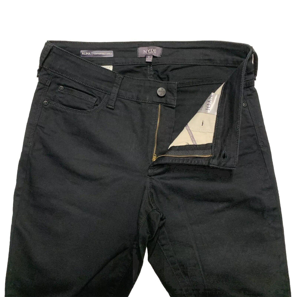 NYDJ Women’s Size 6 Black Jeans Straight Leg Stretch Lift Tuck Technology