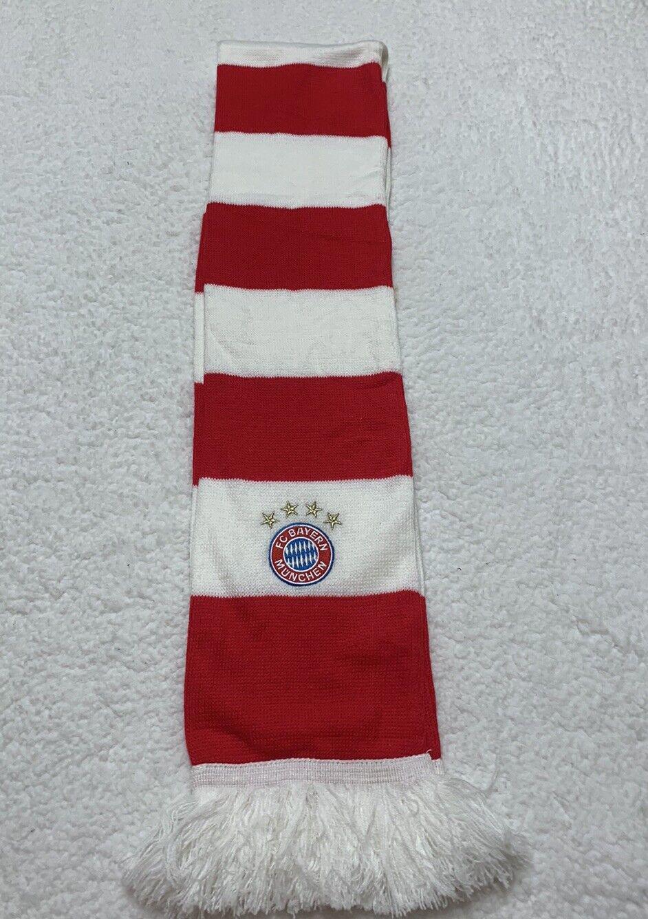 Manchester United Scarf One Size Fits All Striped Red White Football Soccer