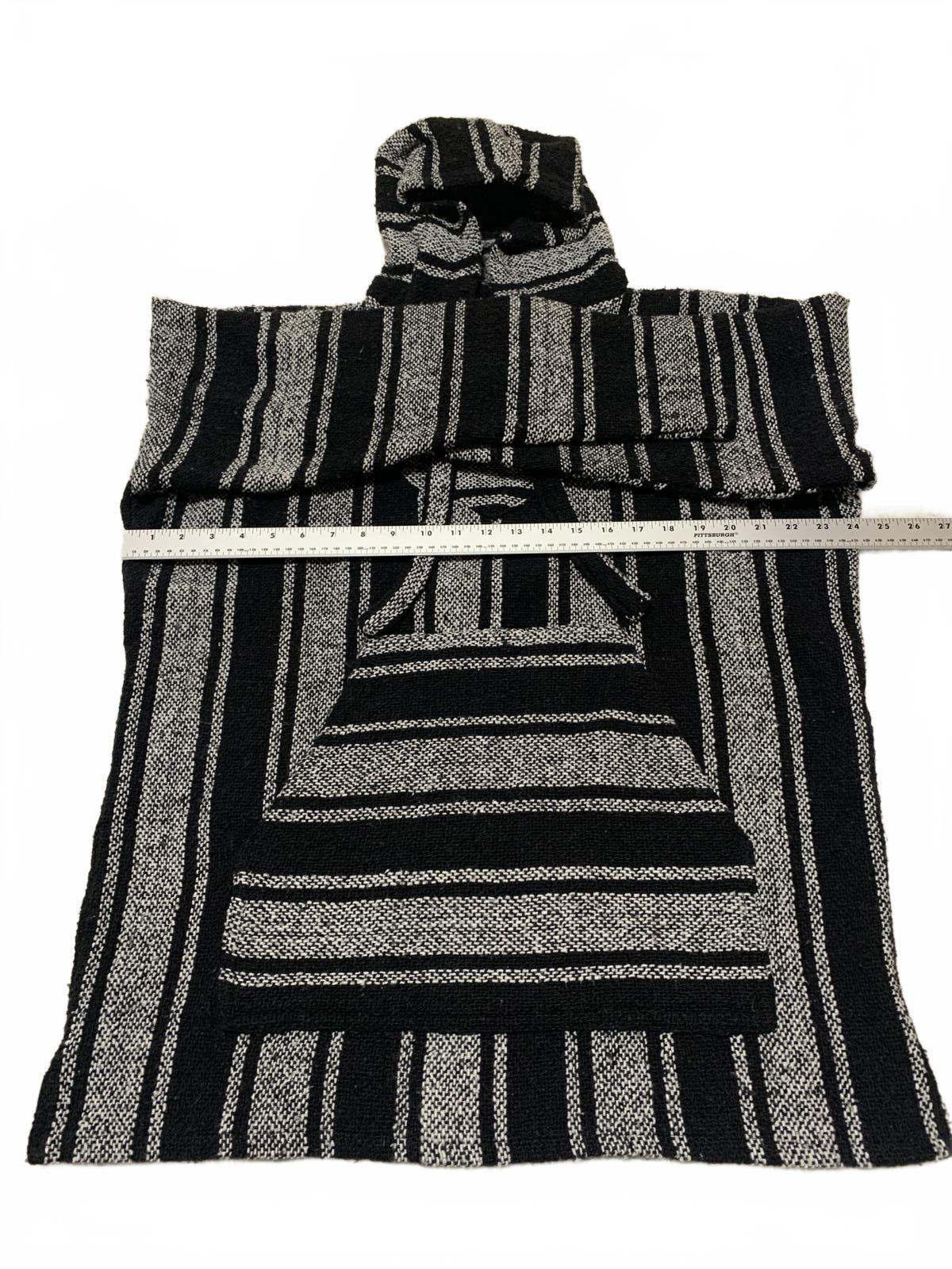 La Montaña Especial Men's Size XL Black White Striped Hoodie XL Mexico