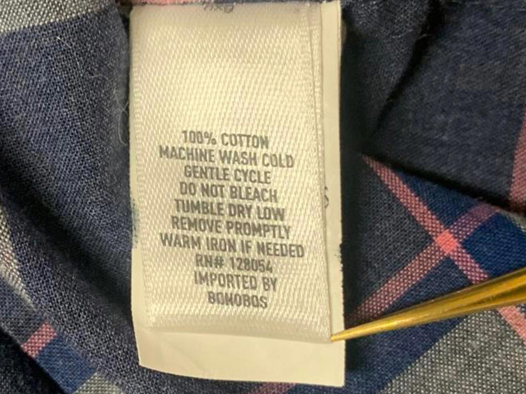 Bonobos Men's Size Small Blue Tailored Fit Plaid Shirt