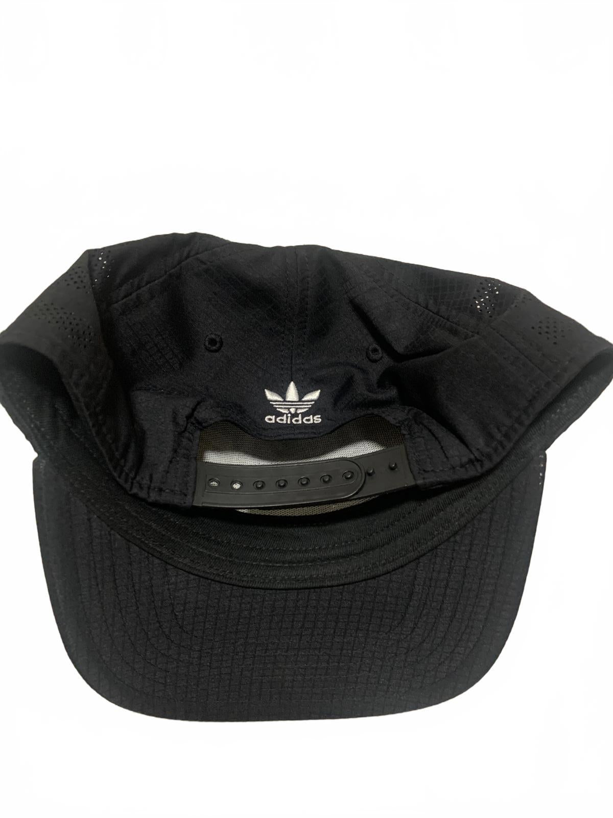Adidas Mens OSFA Black Baseball Cap Logo Patch