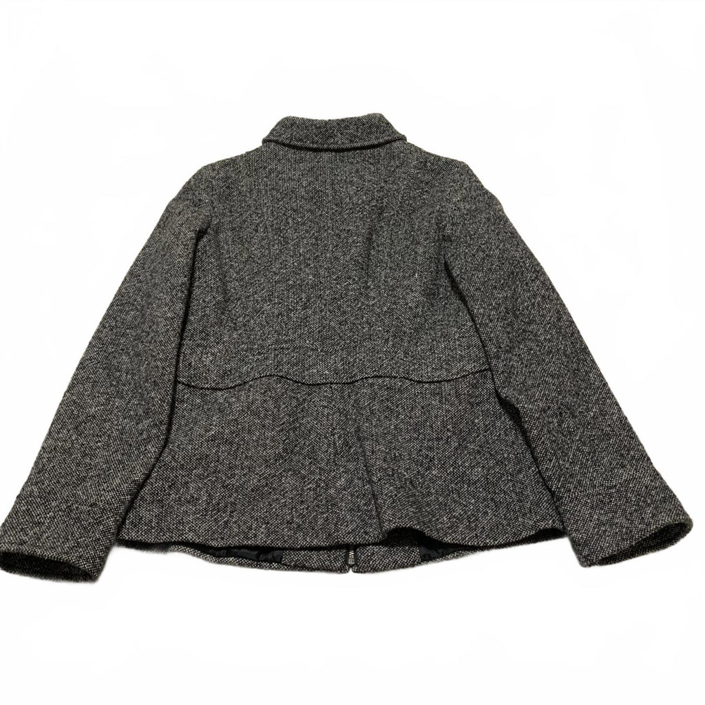 Vintage Mudd Wool Zip Up Coat  Gray  Made in Ukraine  RN 14981 Y2K Style Size M