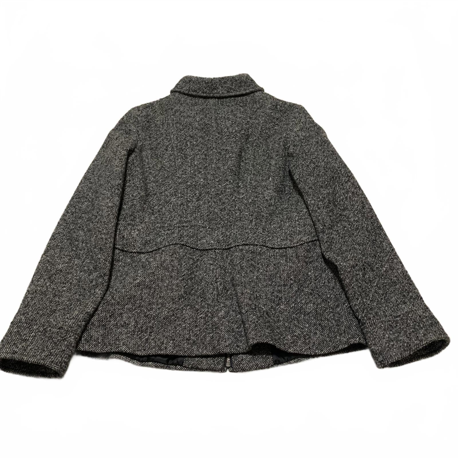 Vintage Mudd Wool Zip Up Coat  Gray  Made in Ukraine  RN 14981 Y2K Style Size M