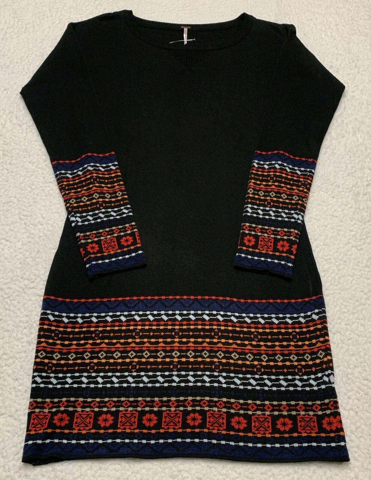 POOF Junior's Small Black Knit Bodycon Midi Dress Stretch Fitted