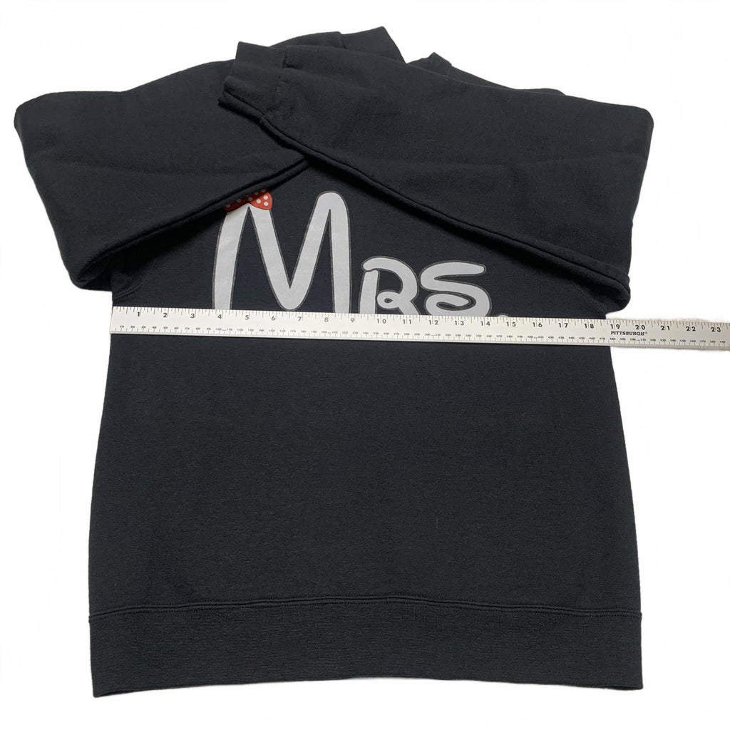 Jerzees Couples Matching Mr & Mrs Sweatshirts Small Large Black