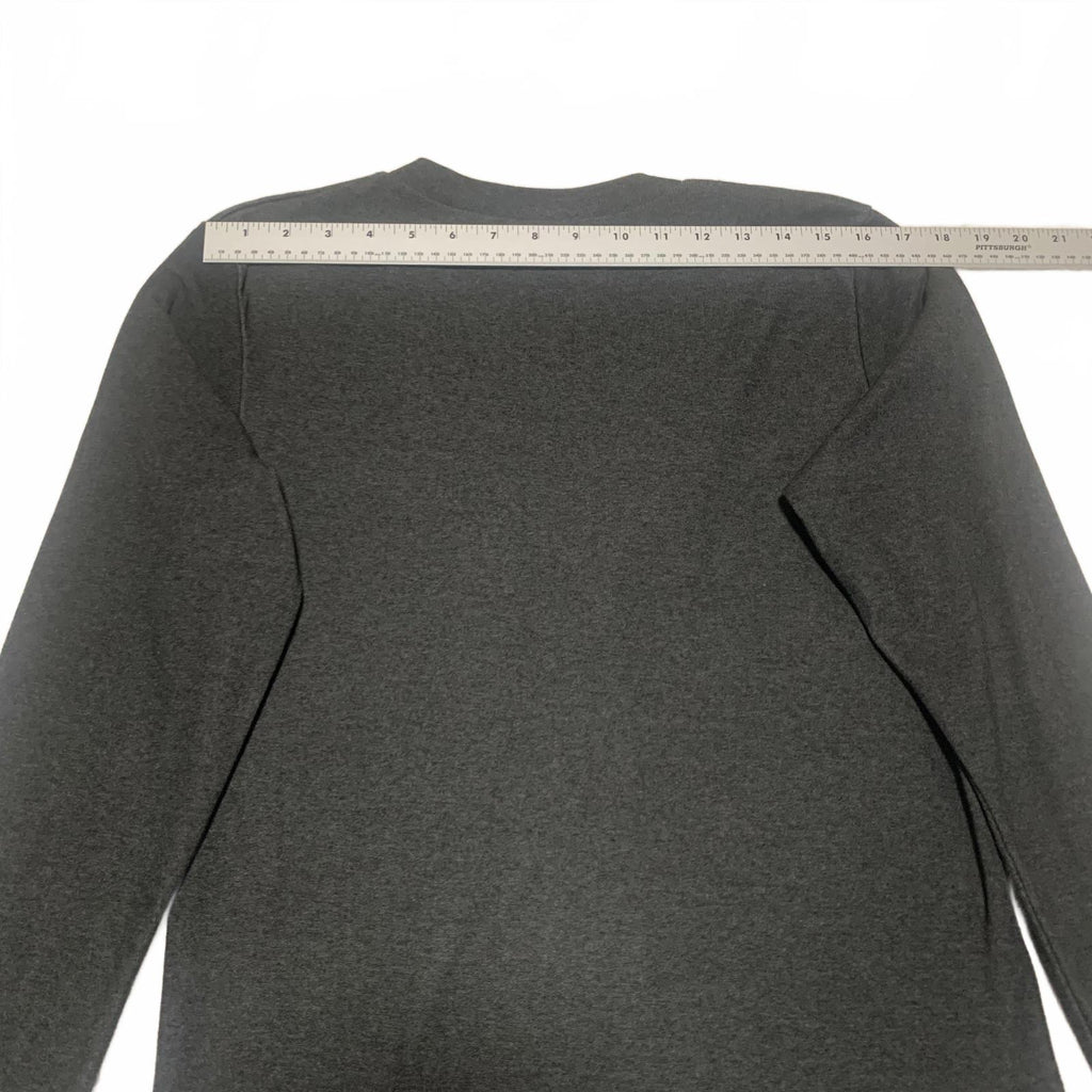 Flatseven Women's Size M Charcoal Gray Button Up Cardigan Sweater Minimalist