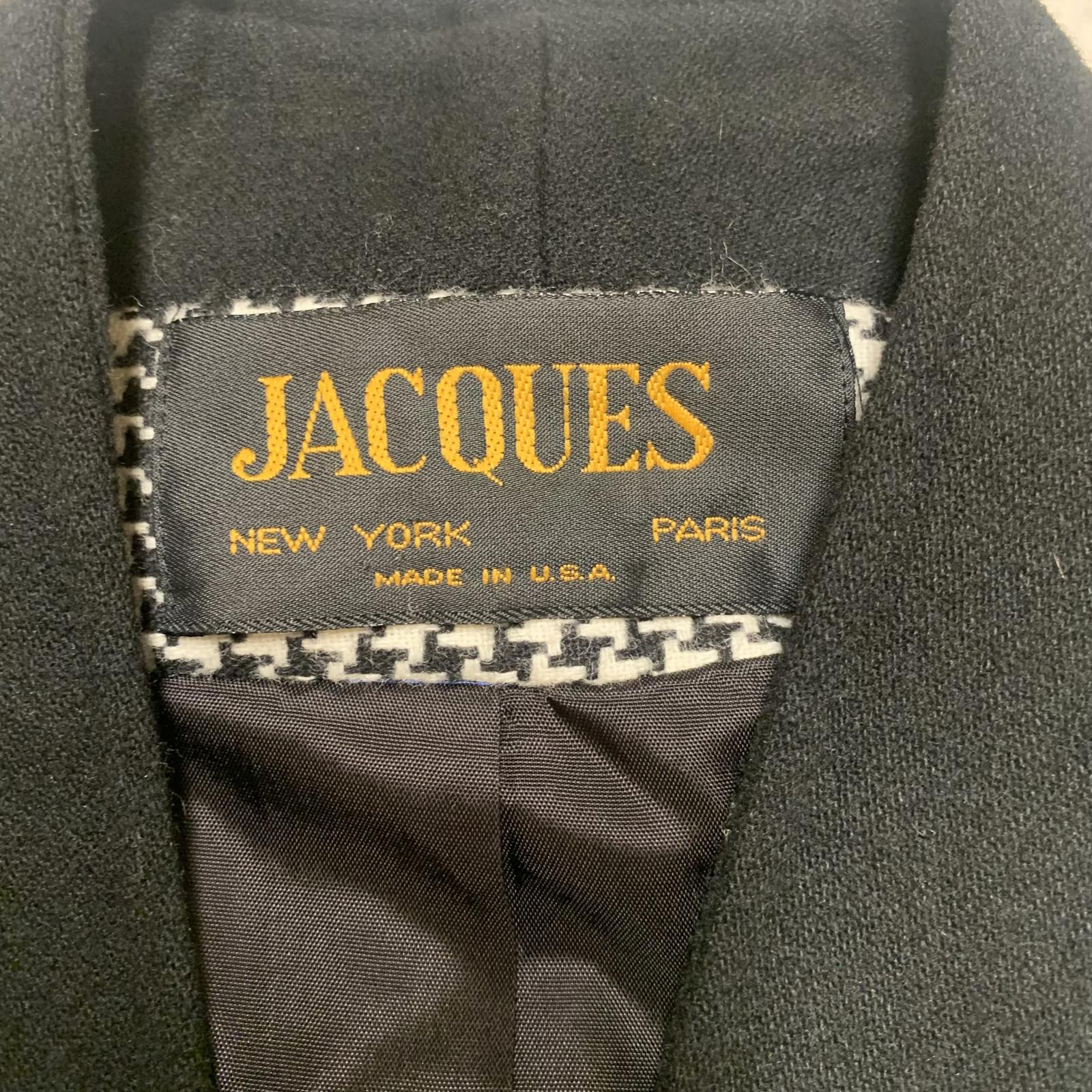 VTG 80s Jacques New York Paris Womens Sz 14 1/2 Career Blazer Jacket Wool USA