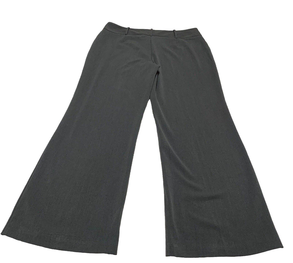 Worthington Women’s  Size 14 Wide Leg Pants  Modern Fit Slacks Trousers Gray