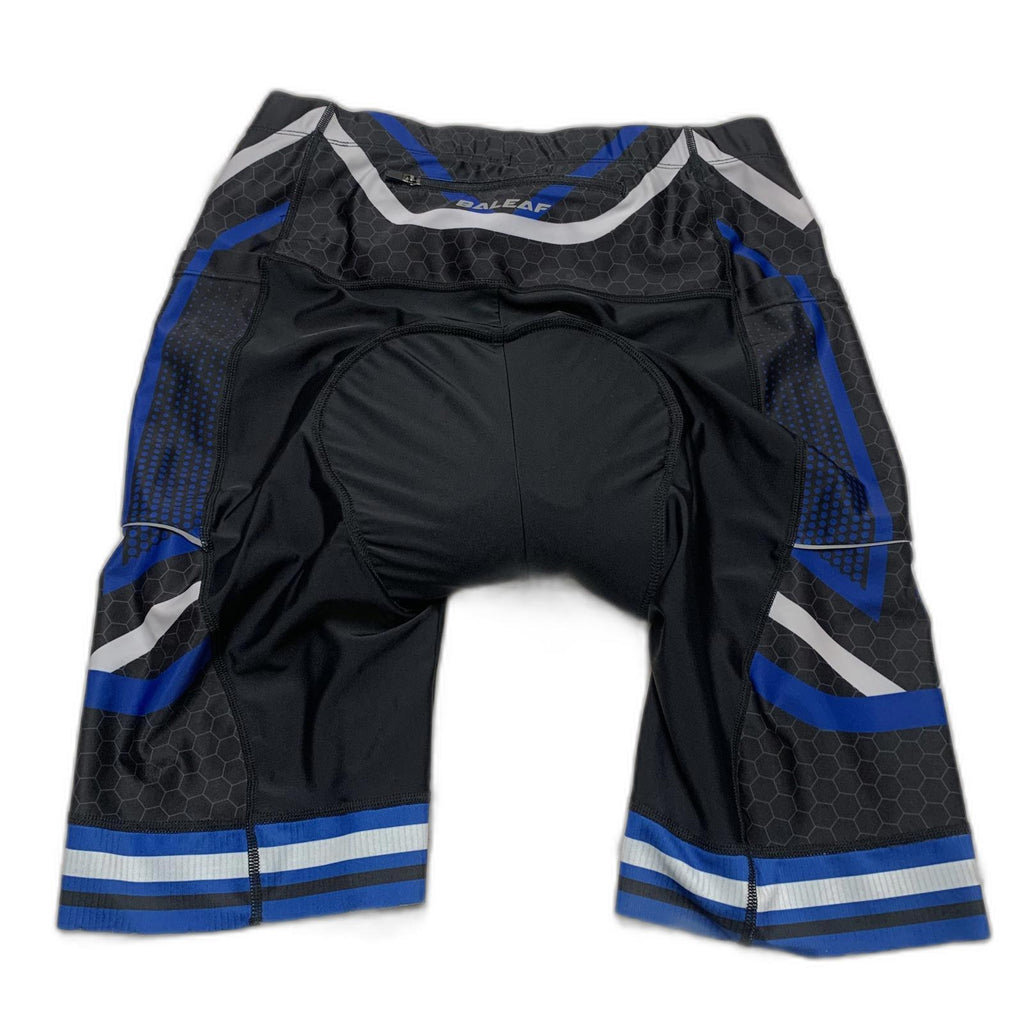 BALEAF Men's Size Large Blue Black Padded Cycling Shorts
