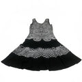 Frank Lyman Womens Size 8 Black White Patterned Sleeveless Dress