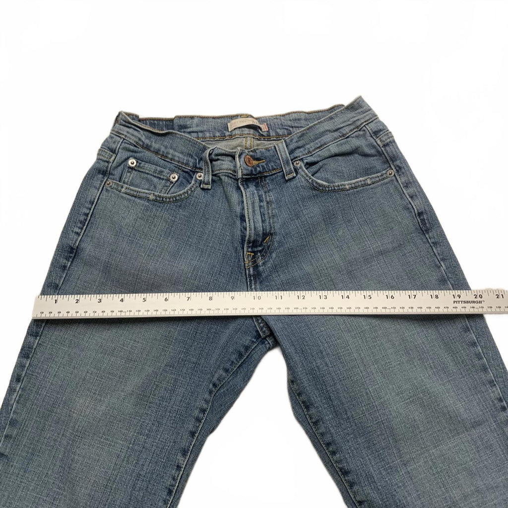 Levi's 515 Boot Cut Jeans Women's Size 6 L Cut Hem 25" Blue W28 x 25L Actual