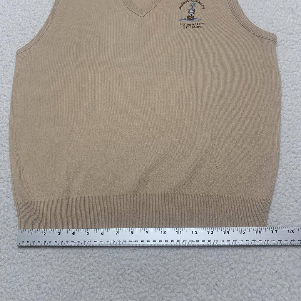 VTG 87 McDonald’s Fountain Cup Champs Vest Men's XL Franklin Mills Dayton Mkt