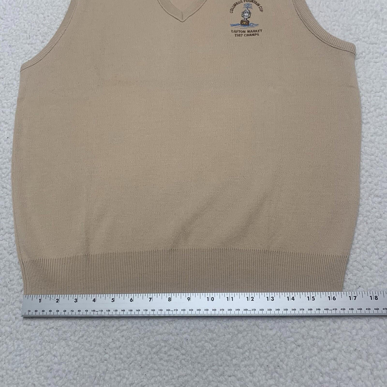 VTG 87 McDonald’s Fountain Cup Champs Vest Men's XL Franklin Mills Dayton Mkt