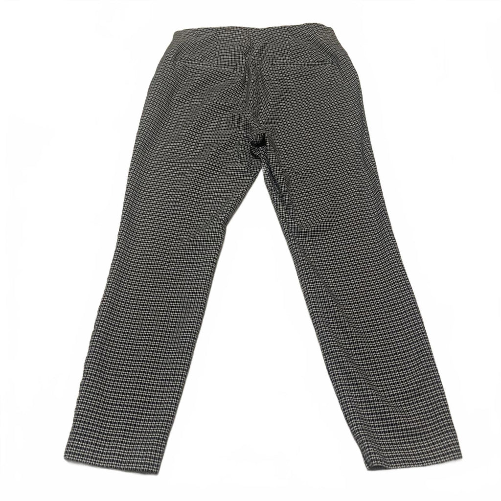 LOFT Women's Dress Pants Size 8 Black White Checkered Pattern Curvy Skinny