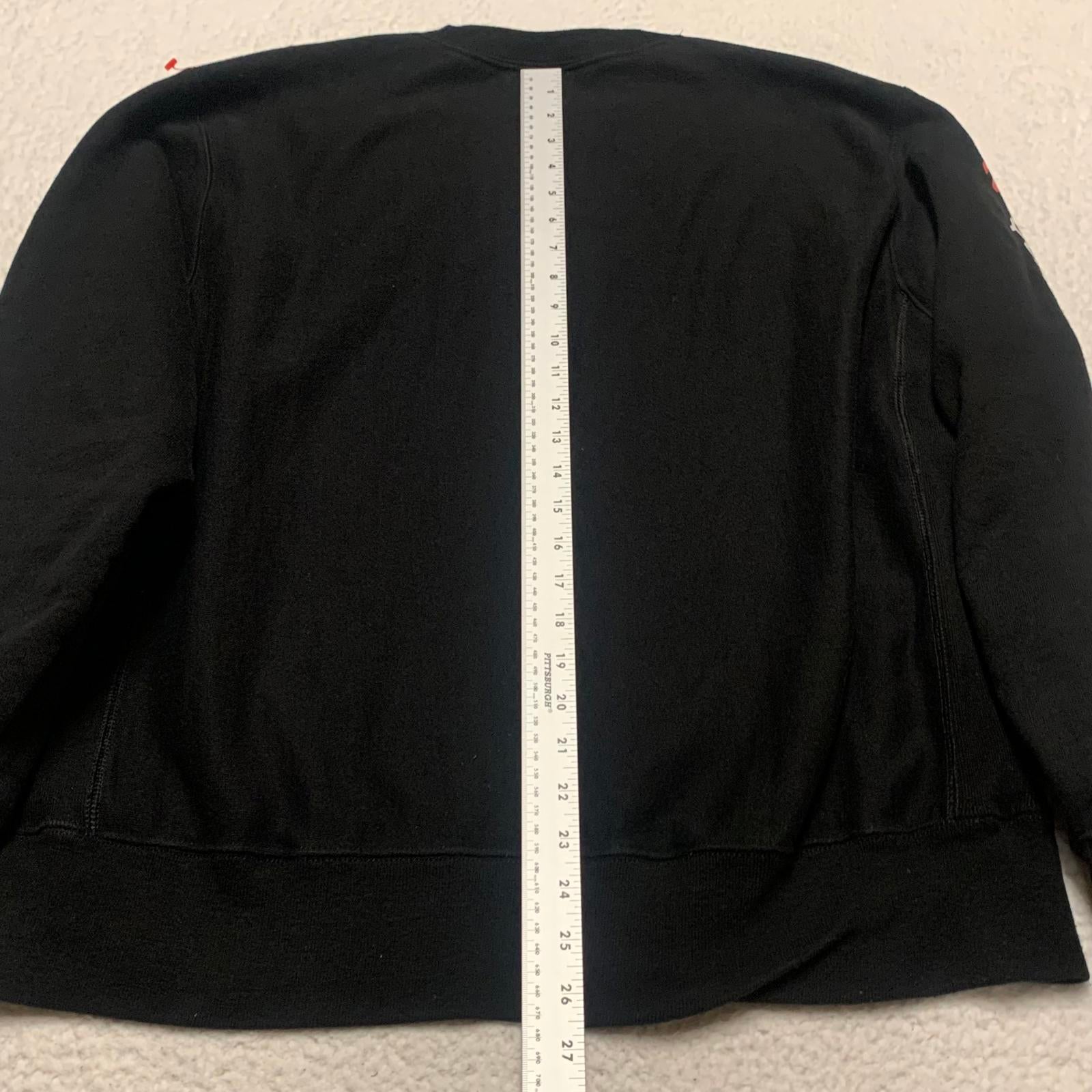Champion Reverse Weave Sweatshirt Unisex Size Large Black