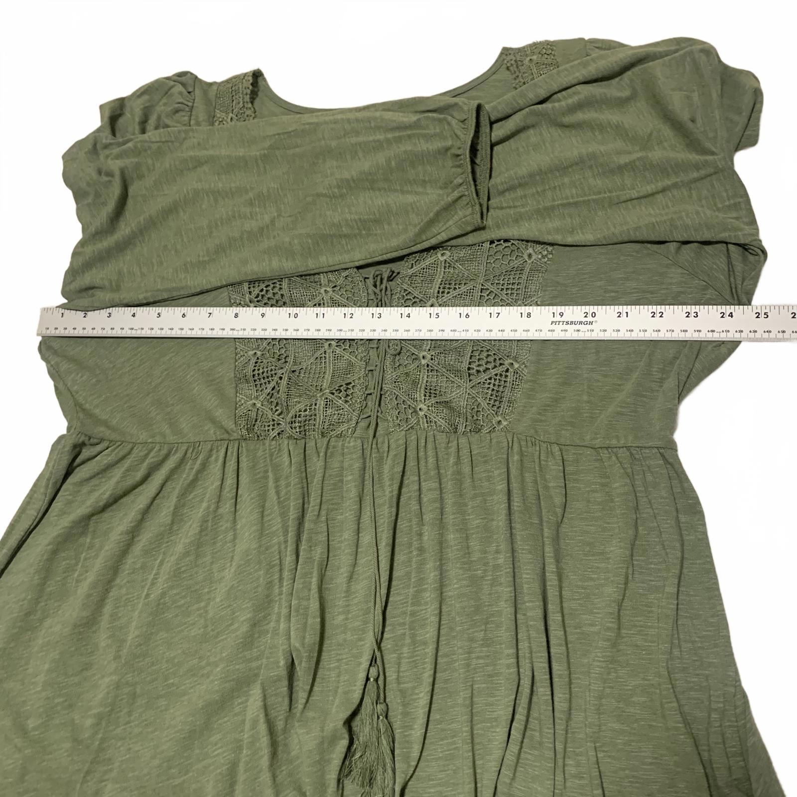 Torrid Super Soft Slub Jersey Women's Top Size 2 Olive Green