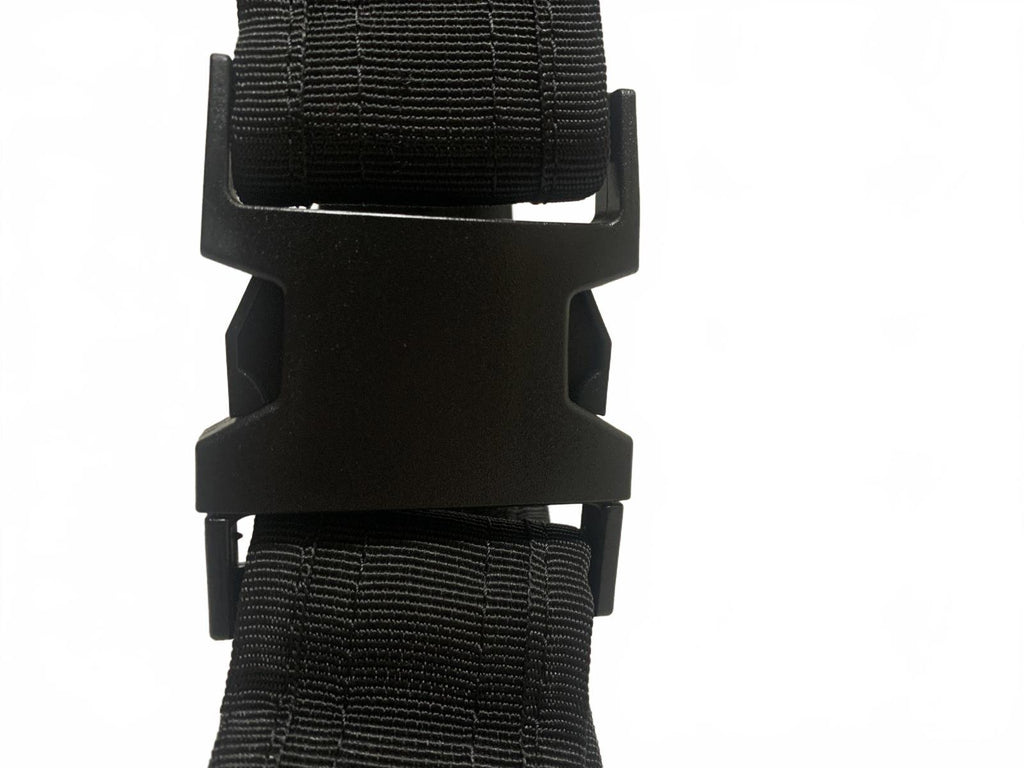Rugged Nylon Adjustable Black Belt Strap Buckle Utility Multi-Snap Design