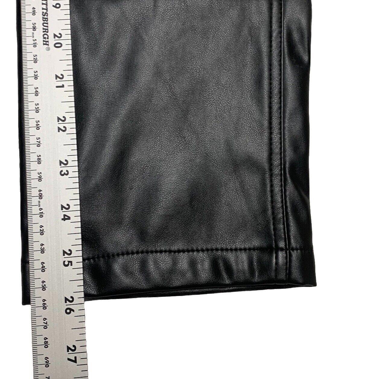 BCB Generation Women's Sz X-Small  Black Faux Leather Pant